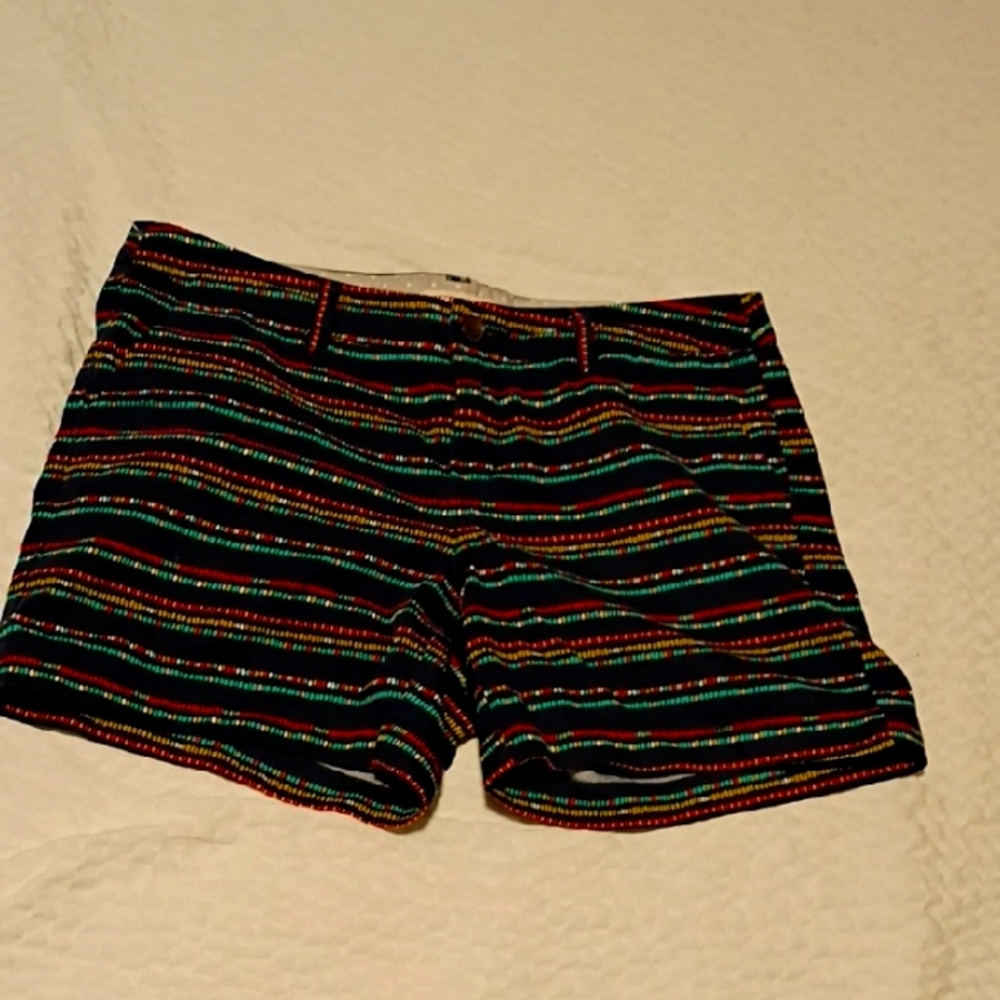 Merona Black and Red Bermuda Shorts Casual Style